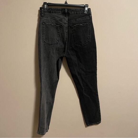 Abercrombie & Fitch Curve Love Skinny High Rise Two Tone Gray Black- Size 2 (26) - Picture 4 of 9